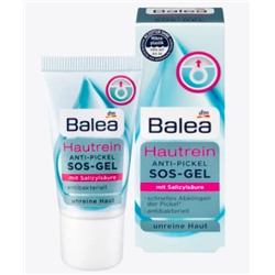 Balea Anti-Pickel Gel SOS Hautrein, SOS гель для лица от прыщей с салициловой кислотой 15 ml