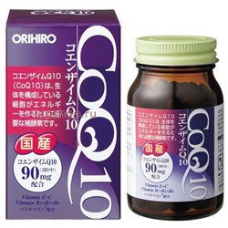 *Orihiro Комплекс Коэнзим Q10 с витаминами, курс на 30 дней, 90 капсул, 32,85 гр(4971493104352)