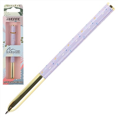 Ручка подарочная шариковая синяя 0,7мм Marandi, металлическая, с поворотным механизмом, цвета корпуса ассорти