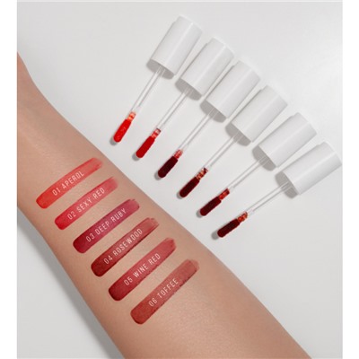 LUX visage LIP TINT AQUA GEL  Тинт для губ с гиалуроновым комплексом тон 06 Toffee