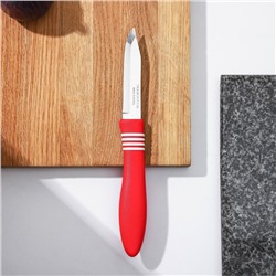 Нож Cor&Cor для очистки овощей, длина лезвия 7,5 см, цвет красный