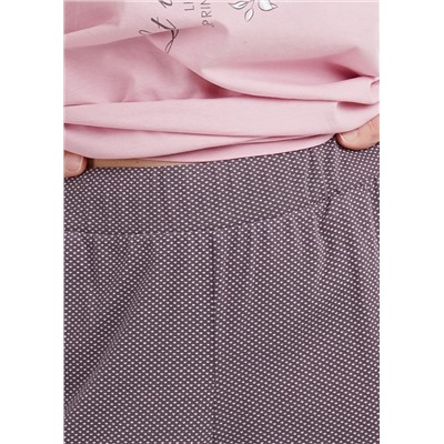 Комплект женский для дома ТаТ LP24-121у розовый/т.серый