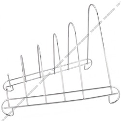 Подставка настольн д/крышек,досок раздел 5-ти секц ,хром
