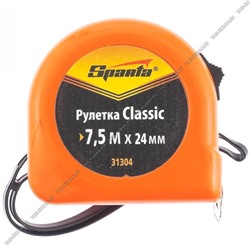 Рулетка Classic 7.5м х 24мм, плас.корпус