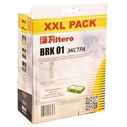 Filtero BRK 01 (6 шт) XXL PACK, ЭКСТРА, пылесборники