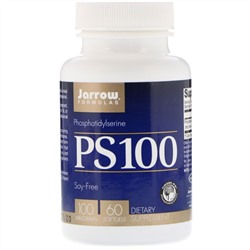 Jarrow Formulas, PS 100, Фосфатидилсерин, 100 мг, 60 гелевых капсул