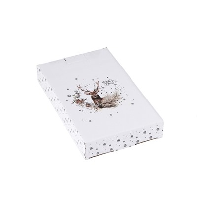 Блюдо сервировочное Доляна «Лесная сказка», 23,5×14×2,2 см, цвет белый