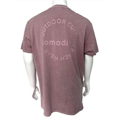 Бордовая мужская футболка Nomadic  №534