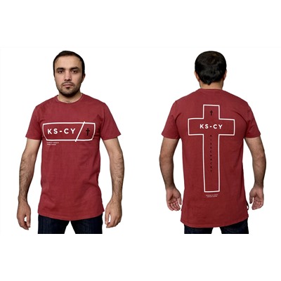 Фирменная футболка KSCY – свободный крой, четкие линии, удлиненный подол. Найди свой стиль №247