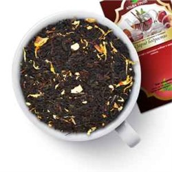Чай черный "Заряд бодрости" Черный чай с имбирем и цедрой апельсина, лепестками подсолнуха. 969