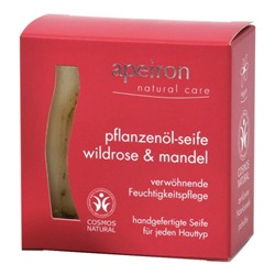 Apeiron Pflanzenol-Seife Wildrose & Mandel  Мыло с растительным маслом Дикая роза и миндаль