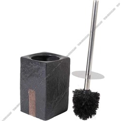 Черный камень Ёршик д/туалета с подставкой h36,5