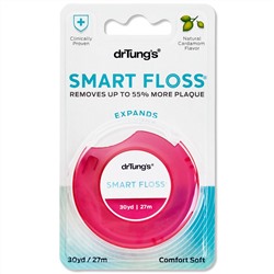 Dr. Tung's, Smart Floss, зубная нить, натуральный ароматизатор кардамона, 27 м (30 ярдов)