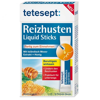 tetesept (тетесепт) Reizhusten Liquid Sticks 10 шт