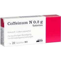 Coffeinum (Коффайнум) N 0,2 g Tabletten 20 шт