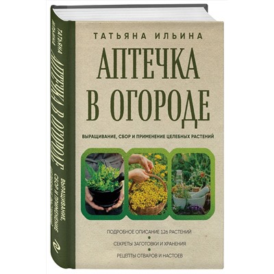 Аптечка в огороде. Выращивание, сбор и применение целебных растений Подарочные издания. Красота и Здоровье Ильина 2023