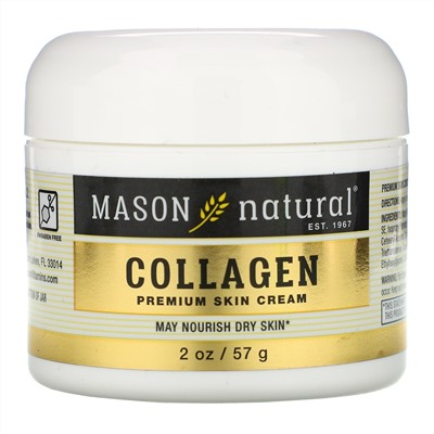 Mason Natural, Collagen Premium Skin Cream, 2 oz (57 g)