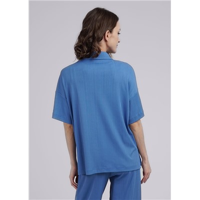 Рубашка женская CLE 346554шр синий