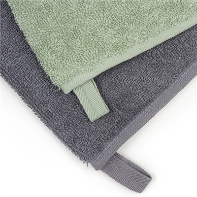 Махровое полотенце GINZA 30х60, 100% хлопок, 450 гр./кв.м. 'Серый'