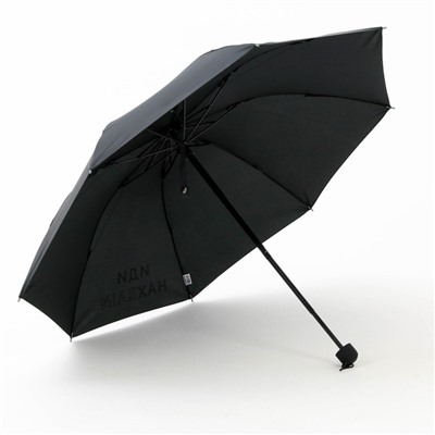 Зонт механический "Иди нахRAIN", 8 спиц, d = 95 см, цвет чёрный