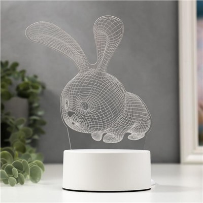 Светильник "Кролик" LED RGB от сети 9,5х14х19 см RISALUX