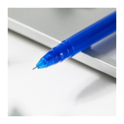Ручка гелевая синяя 0,5мм MaX, игольчатый узел, корпус синий, пишет 800м
