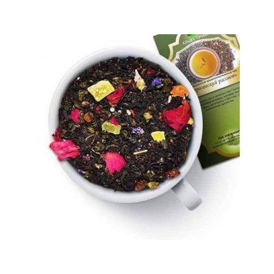 Чай смешанный "Королевский рассвет смешанный" Смесь черного чая и зеленого чая Ганпаудер