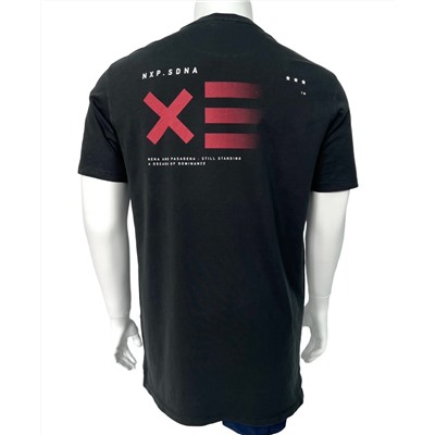 Мужская черная футболка NXP  №528