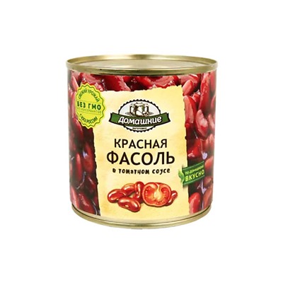 «Домашние заготовки», фасоль красная в томатном соусе, 400 г