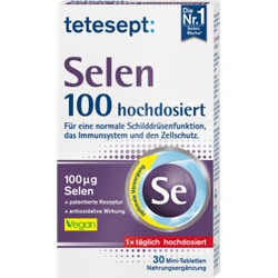 tetesept  Selen 100 Tabletten Селен 30 шт.