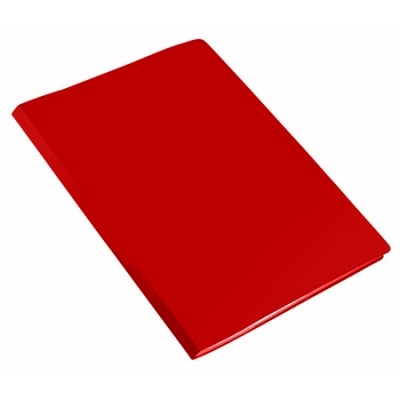 Папка 10 файлов А4 500мкм красная, индивидуальный штрихкод