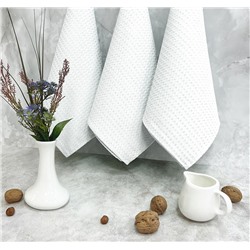 Набор полотенец  вафельных - 35х70 см( 3 шт) ПВ-00 Белый